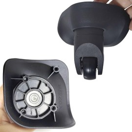 Luggage Wheels Replacement for Suitcase, Pack of 2 Suitcase Wheels, Replacement Wheels for Suitcase Repair, 360° Rotating Suitcase Replacement Wheels with 4 Mounting Holes L041-S