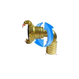 Brass GEKA Type Hose Quick Connect Adapter Claw Fitting Pipe Splitters Lance 3/4 1/2 Male Female (25mm Swivel Elbow)