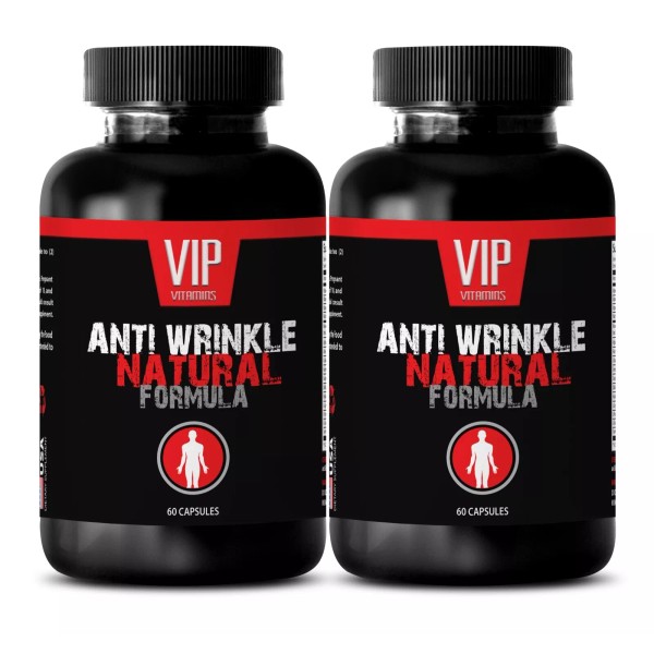 VIP Vitamins ANTI-WRINKLE COMPLEX - 2 Bottles (120 Caps) -