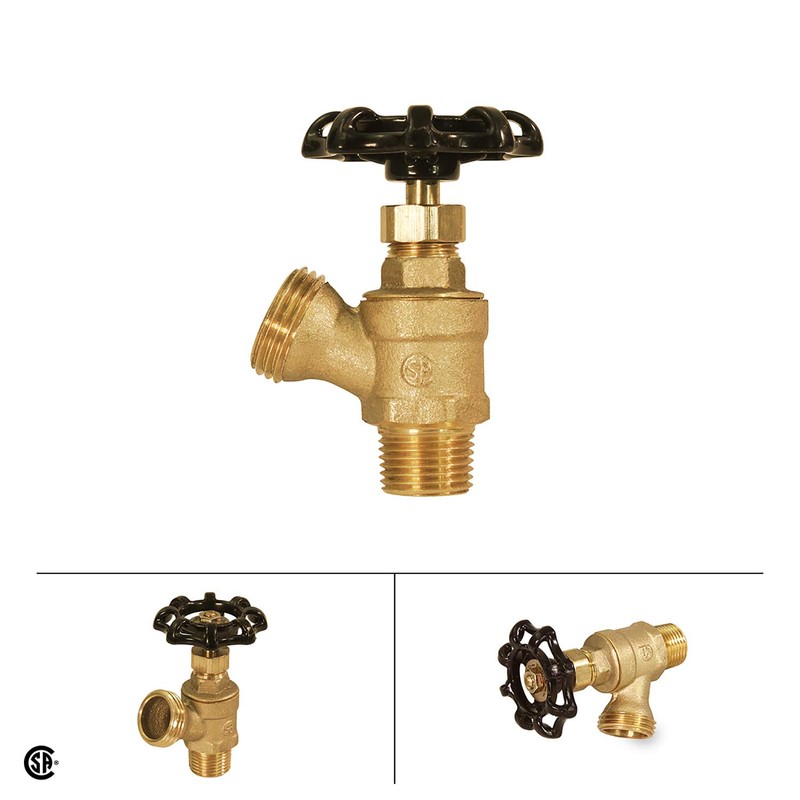 Midline Valve 6834 Boiler Drain Valve with Stuffing Box 1/2