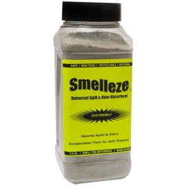 SMELLEZE Universal Spill & Smell Remover: 50 lb. Powder for Spill Containment