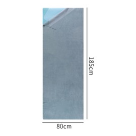 Yoga Mat, Double Sided Brushed Yoga Towel, Microfiber, Anti-slip, Sweat Absorbent, Yoga Mat Towel, Sports, Fitness, Yoga Blanket (Gray Blue, 185*68)