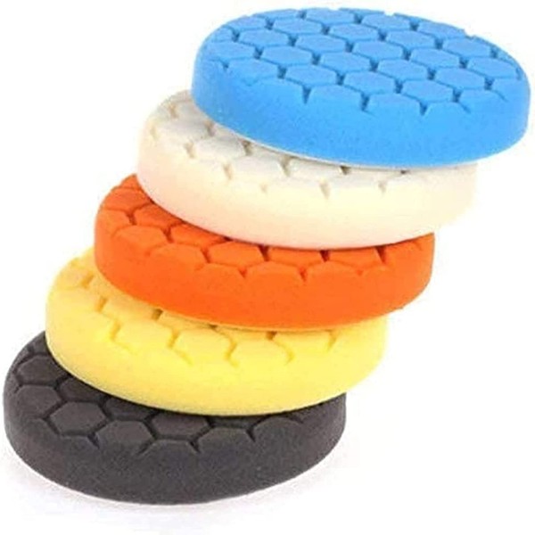 5PCS 6/7 inch polishing Sponge waxing Drill bit polishing pad