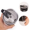 RicoRich Vacuum Insulated Tumbler with Tritan Lid Stainless Steel Double