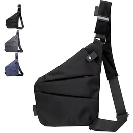 Bolso De Hombro De Viaje Personal, Bolso Cruzado Antirrobo Con Múltiples Bolsillos, Bolso Cruzado Ligero Para Deportes De Viaje Al Aire Libre Para Hombres Y Mujeres (negro-03)