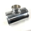 Unbranded Universal 50mm V-band BOV Flange Adapter Piping 4" Aluminum