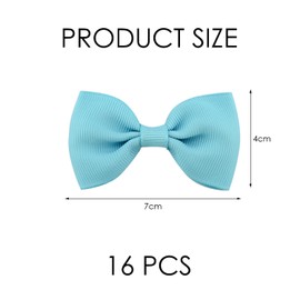 16 Pieces Light Blue Bow Hair Clips, Kids Bow Hair Clips, Cute Girls Hair Clips, Hair Accessories, Decorative Hair Clips, School Hair Accessories