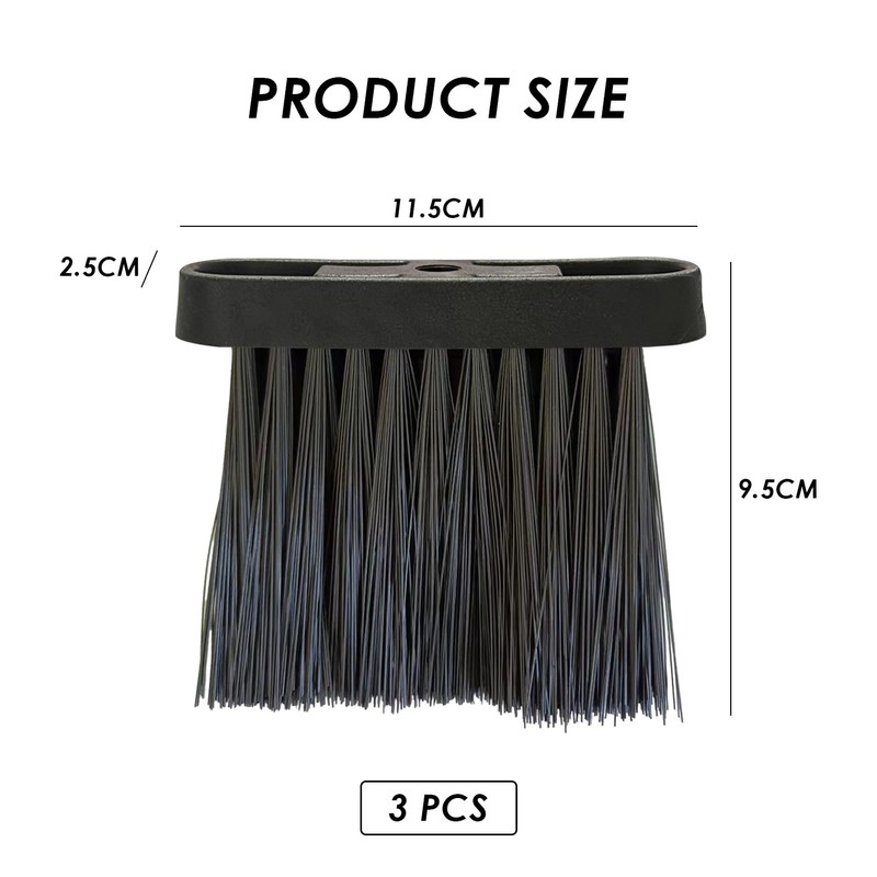 3 Piece Chimney Cleaning Brushes, Chimney Decoking Equipment, Fireplace Cutlery