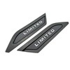Silver with Matte Black Outline Body Side Molding Trim Compatible