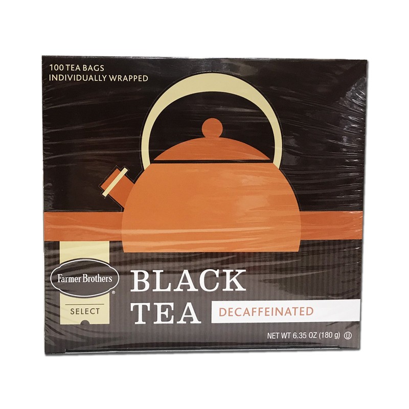 Farmer Brothers Black Tea Combo: 1 Box Regular (100 tea