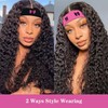 2 Pcs Rose Red Melt Bands, Adjustable Wig Bands, 1.4