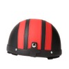 Motorcycle Scooter Open Face Half Leather Helmet with Visor UV