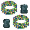2 Pack Fairy Lights Battery Operated, 33Ft 100 LED String