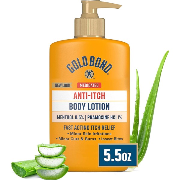 Gold Bond Anti-Itch Lotion 5.5 Ounce Pump (162ml) (3 Pack)
