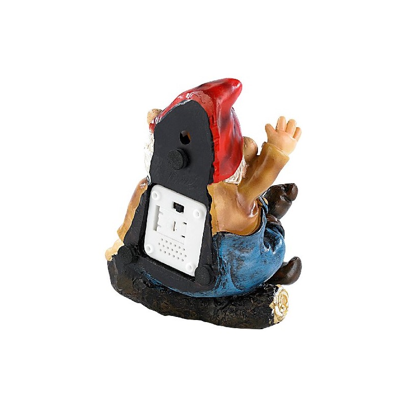 infactory Gartendeko: Pfeifender Gartenzwerg Peppi (Zwerg, Garten-Zwerg, Dekofigur)