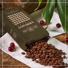 The Younger Brothers Trading Co. Arhuaco Coffee | Indigenous Wild Grown Whole Bean | Ethically Sourced Single Origin Colombian Coffee | Arhuaco Medium Roast (35.2 Ounce (Pack of 5)