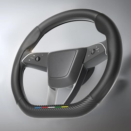 Wigoo Car Steering Wheel Cover Compatible with Toyota [Ergonomic Design, Ultra Breathable] Black Leather Wheel Cover for Better Control, Car Accessory for Women and Men, 14.5''-15''