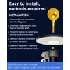 Flagpole Light Solar Powered, 360 LED Ultra Bright Flag Light