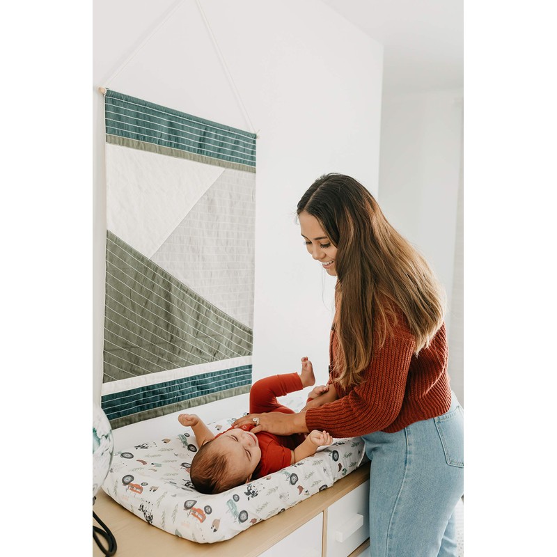 Funda para cambiador de pañales de punto premium "Jo" de