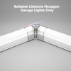 Litezone Hexagon Garage Lights V Connectors 2 Pack, Exclusively Compatible