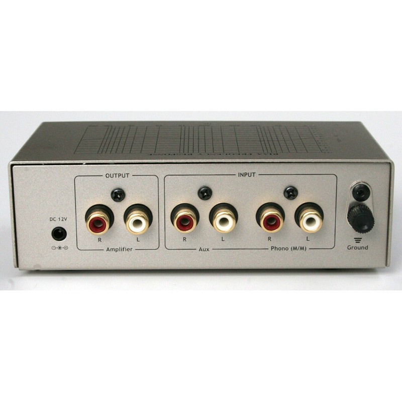 TCC TC-753LC SILVER Phono Preamp w/Level Control and AUX Input