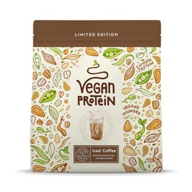 Veganes Proteinpulver | Limitierte Edition: Mit Eiskaffee | 600g Eiweißpulver | Premiumqualität Protein | Made in Germany | Alpha Foods