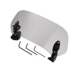 Hihaha Motorcycle Windshield/for Motor Bike/Plastic, Rubber / 1 Pc Grey, Black
