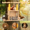 Wood Squirrel Feeder, Squirrel Feeders for Outside Winter, Wooden Chipmunk