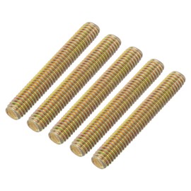 uxcell 50 Pcs Fully Threaded Rod, M6-1.0x40mm Carbon Steel Long Thread Screw Right Hand Threaded for Furniture Mounting Assembly Fastening