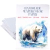 Thick Handmade A5 Size Watercolor Paper with Deckle Edge -