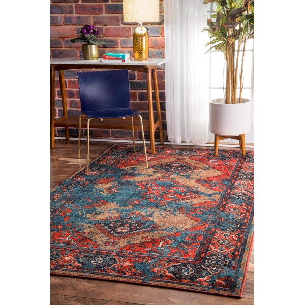 nuLOOM Lavonna Distressed Tribal Area Rug, 3' x 5', Multi