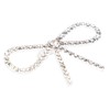 10Pcs Diamond Rhinestone Bow Glass Flash Brooch Claw Chain Suit
