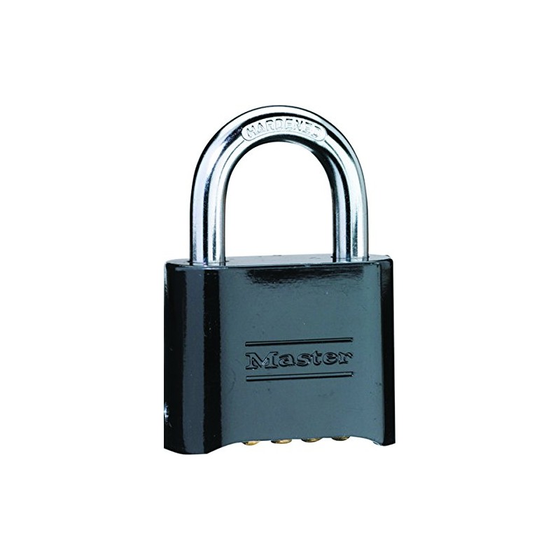 Master Lock 178D Set-Your-Own Combination Padlock, Die-Cast, Black (Pack of