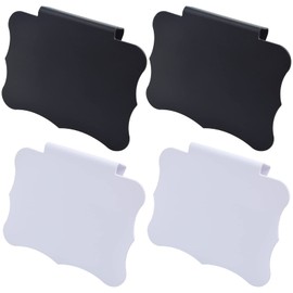 10pcs Plastic Basket Bin Labels Clip on Removable Basket Label Kitchen Pantry Basket Clip Label Holders for Storage Basket Box Hanging Bedroom Cloakroom Organization, 2 Colors