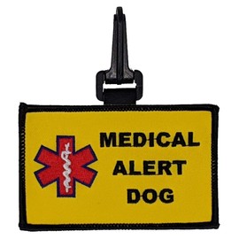 Medical Alert Dog Snap On Patch - Small
