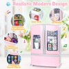 Refrigerator Toy Fridge with Ice Dispenser, Kids Pretend Play Kitchen