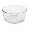 Pyrex (4) 7200 Clear Glass Storage Bowls & (4) 7200-PC