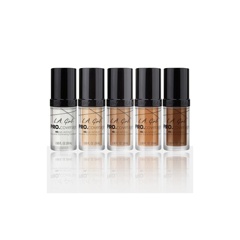 L.A. Girl Pro Coverage - Base líquida, Blanco, 0.95 Fl