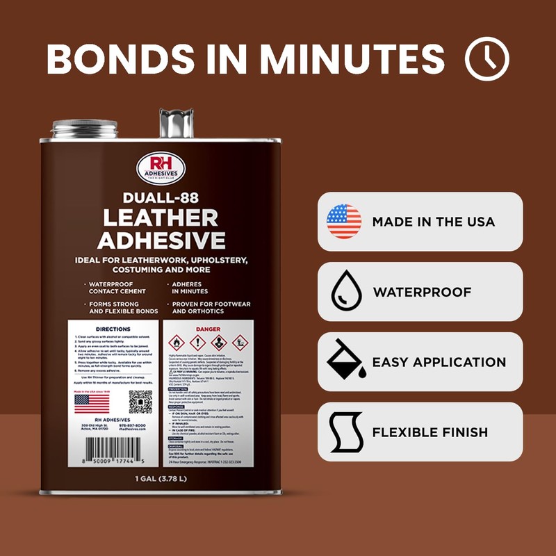 Duall-88 Leather Adhesive, 1 Gal. can - Leather Repair Glue,