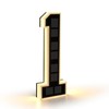 9" Solar Powered House Numbers for Outside Light Up, CARPESUN