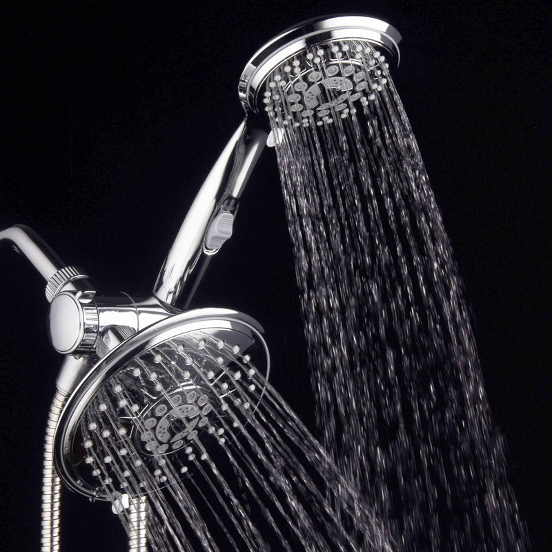 Hydroluxe 30-Setting Ultra-Luxury 6 inch Rainfall Shower Head & Handheld