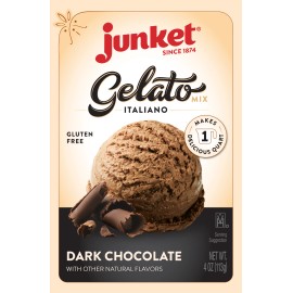 Junket Homemade Chocolate Gelato Mix (Ice Cream Maker or Stir By Hand)  4oz