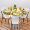 Pardick Sunflower Hummingbird Round Fitted Tablecloth with Elastic Edge 45"-56"