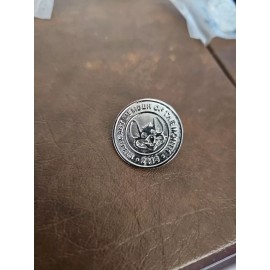 Chuck E Cheese Employee Cast Member Of The Month Token Pin Lanyard 2013 Silver