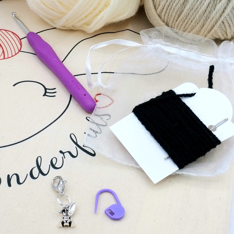 Beginner Crochet Kit - Betsy Bunny with Video Tutorials