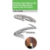 Heavy Duty Stainless Steel 3.5 x 5 inch Waiters Corkscrew