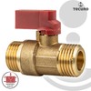 tecuro Mini Ball Valve on Both Sides Male Thread G