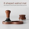 Coffee Hammer Tamping Kit Walnut Stainless Steel Tamper Distributor Set