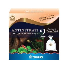 SHG Anti-Thitrate (2 Bags of 75 g) - Nitrate Removal in Aquariums (Fresh and Sea Water) - Aquarium Nitrate Remover - Water Treatment - Aquarium Water Treatment - 75 g - 200 ml