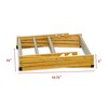 Morvat Premium Wooden Folding Clothes Drying Rack with Metal Poles,